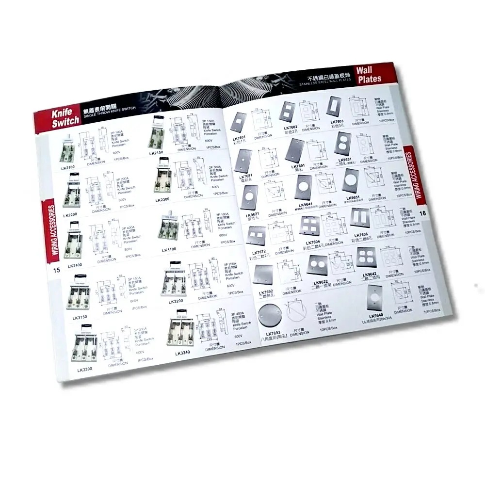 Custom Printing Electrical Accessories Tools Catalog