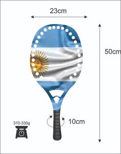 Raquetas de Tenis de Playa Personalizadas, Raqueta de Carbono y Vidrio con Logotipos y Combinaciones de Colores, Peso 310-330g, Longitud 50cm - Product Image 4