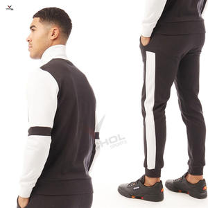 Sudadera con capucha para hombre de alta calidad mezcla de lana de algodón de Color de contraste personalizado para invierno al por mayor - Product Image 3