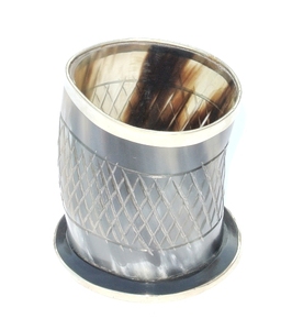 Verre en corne naturelle 100% à vendre en gros, produit de vente chaude, verres courts en corne Viking pour la maison, l'hôtel et le Restaurant - Product Image 4