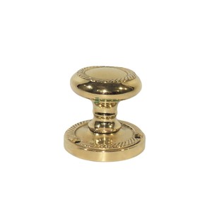 Poignées de porte en laiton doré de designer - Poignées polies faites à la main - Fabricant en gros en Inde - Poignées rondes en métal - Product Image 1