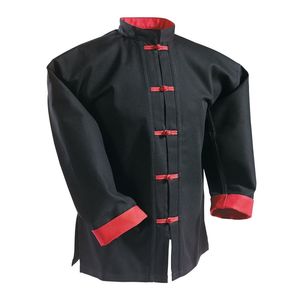 Uniformes kung-fu de algodón y poliéster, color negro - Product Image 1