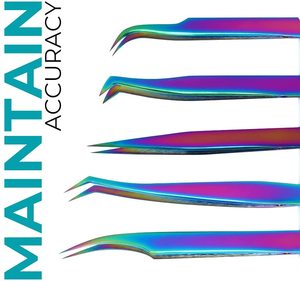 Pinzas Premium para Extensión de Pestañas, el Mejor Juego de Pinzas para Extensión de Pestañas con Pinzas Rectas, Curvas y Anguladas - Product Image 3