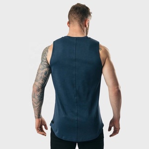 Chaleco Deportivo sin Mangas para Hombre PIHA SPORTS, Transpirable, de Secado Rápido, con Cuello Redondo y Dobladillos Enrollados, 100% Algodón, 220g, Corte Holgado - Product Image 4