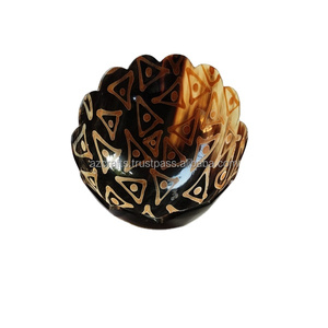 Bol en corne de buffle fait à la main Style animal poli de haute qualité Prix compétitifs des fabricants d'artisanat naturel - Product Image 2