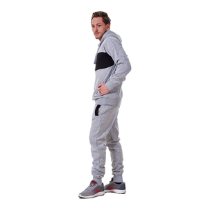Ensemble de survêtement en molleton de coton personnalisé unisexe surdimensionné à capuche Jogger 2 pièces grande taille vêtements d'hiver pour hommes motif solide - Product Image 5