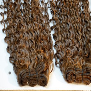 Extensions de cheveux indiens vierges Remy, bouclés crépus HD pour closure, cuticules alignées, double trame machine, qualité 9A-12A, 12-24 pouces - Product Image 1