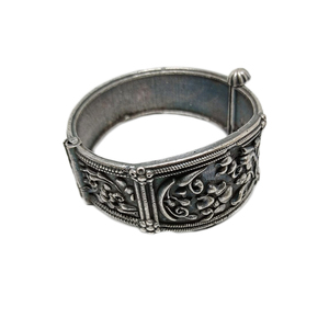 Brazalete Abrible de Diseño Indio de Moda Occidental, Estilo Plateado, Hecho a Mano, para Chicas y Mujeres - Product Image 1