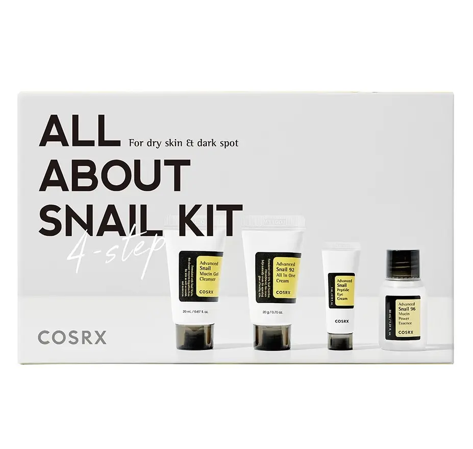 Set di Kit di lumache avanzate COSRX RX per la cura della pelle di bellezza coreana da viaggio