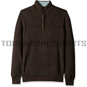 Pull en coton 100% tricoté à la main, col rond uni gris, pour homme, hiver/printemps, logo personnalisé en usine - Product Image 5