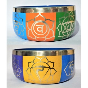 ชามร้องเพลงสไตล์ทิเบต7ชิ้นชามซิลค์สกรีนพิมพ์ลาย - Product Image 4