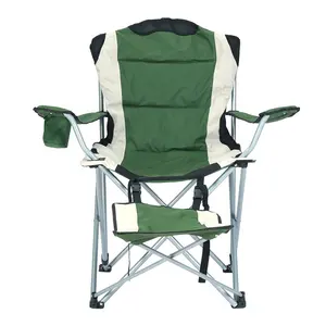 Oeytree-sillas plegables de lona para exteriores, silla de acampada con reposapiés