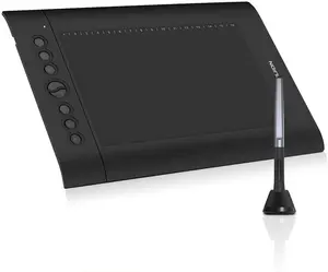 Huion-tableta de dibujo gráfico H610pro v2, bolígrafo de firma de 10x6,25 pulgadas, para educación