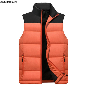 Gilet d'hiver matelassé Hommes Femmes Veste sans manches isolée en duvet Gilet léger pour vêtements de sport d'extérieur - Product Image 2