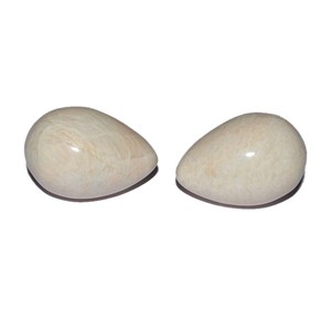 Crème Agate Reiki Usai Oeuf De Guérison En Gros Sculpté Feng Shui Pierre Précieuse Décoration De La Maison - Product Image 1