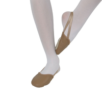 Zapatillas de Ballet Profesionales al por Mayor para Mujer, de Cuero Sintético Suave y Lona Elástica, con Media Suela de Goma y Entresuela Elástica, para Danza del Vientre y Jazz