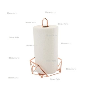 Juego de 2 servilleteros de color dorado y dorado rosa, servilletero de metal hecho a mano para uso en el hogar y la cocina - Product Image 6