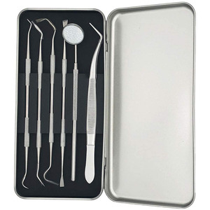 Outils de détartreur dentaire pour l'hygiène domestique Kit de dentiste de 5 pièces pour usage personnel et pour animaux de compagnie Miroir buccal Détartreur dentaire - Product Image 3