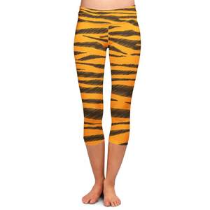 Leggings personnalisés inspirés des rayures de Tigger - Leggings en version Capri ou longueur complète - Product Image 4