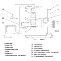 Microscope numérique électrique CCD de fabrication chinoise pour la soudure et la réparation électronique