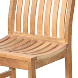 Cómodas sillas de comedor Sydney de estilo moderno, madera maciza de teca duradera para jardín al aire libre, patio y parque, villas, fabricadas en Indonesia - Product Image 2