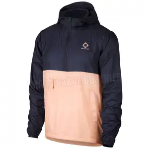 Mannen Hooded Waterdichte Windjack Effen Anorak Jas