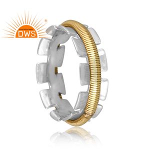 แหวนมงกุฎสปินเนอร์ทำด้วยมือเงินแท้เครื่องประดับเงิน - Product Image 2