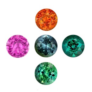 TOURMALINE MULTI Naturelle Ronde Brillante de 6mm "Prix de gros Pierre précieuse en vrac à facettes de haute qualité" | TOURMALINE NATURELLE | - Product Image 2