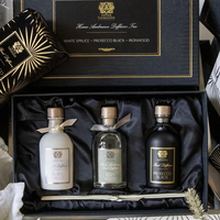 Luxe décoration de la maison parfum bouteille en verre naturel huile essentielle roseau diffuseur aromathérapie cadeau ensemble