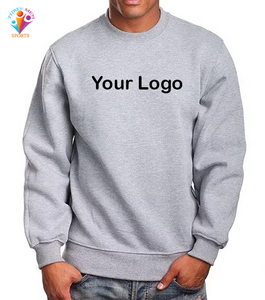 Sweat-shirt noir à gaufrage personnalisé Sweat-shirts à capuche pour hommes Sweat-shirt en coton pour hommes - Product Image 1