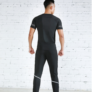 Wholesale Men's Active Gym Wear Athletic Tracksuit Set With Shirt Men's Full Front Zip Sweatsuit Set - Product Image 3