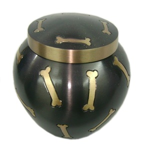 Modern Style ODC PAW Mark Urn Small Brass Urn Engraved with Pewter Elegant Design - Product Image 5