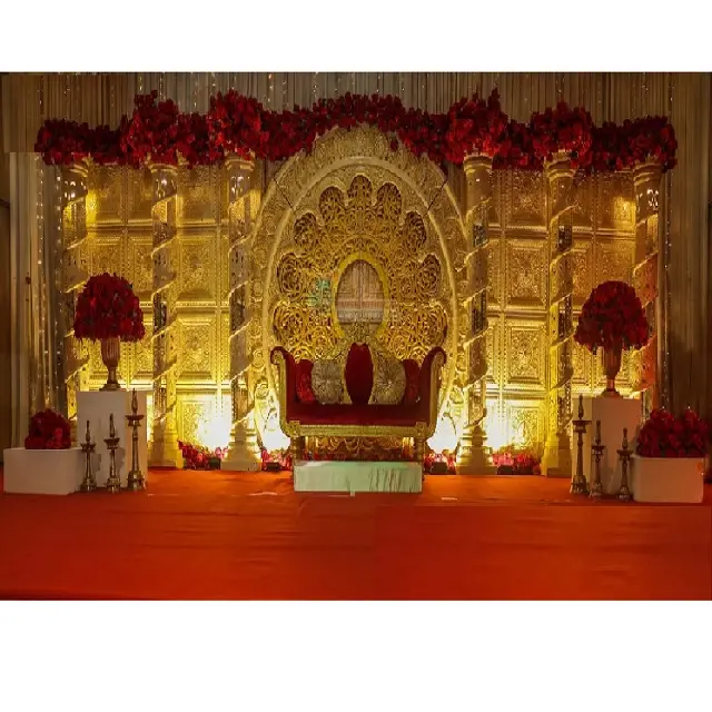 Traditional Marwari Style Wedding Stage Setup New Trending Hindu Wedding Stage Malay Grand Rajawadi Reception Stage Decoration