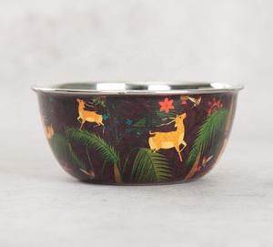 King International Bols Satori en acier inoxydable de haute qualité Décoration de cuisine écologique Bols de service pour invités Meilleur acier imprimé - Product Image 3