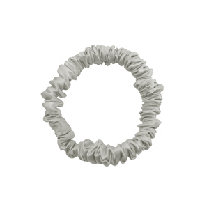 Scrunchie de seda pura de alta calidad, tela de seda 100% en rosa, 1cm - Product Image 4