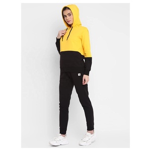 Conjunto de chándal Jogger de 2 piezas para Otoño e Invierno para mujer, chándal de manga larga con capucha, chándal de talla grande para la calle con logotipo personalizado - Product Image 2