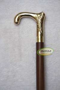 Bâton de marche en bois Shisham de qualité spéciale avec poignée Derby incrustée en laiton design cannes de marche pour la randonnée en plein air - Product Image 4