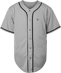 2025 Hot Selling Men's <b>Baseball</b> Uniform Customizable Sports Shirt 100% Polyester Breathable Quick Dry - Product Image 2