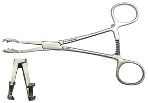 Ikuta Bone Clamp for Wires 2.0 mm Curved Straight Bone Fragment Forceps STAINLESS STEEL HIGH QUALITY VETERINARY SURGICAL INSTRUM - Product Image 5