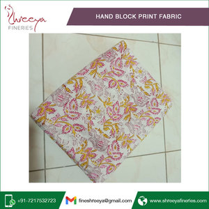 Chất lượng tuyệt vời 100% bông tự nhiên tay khối in vải cho Ấn Độ & Pakistan choli thiết kế mới - Product Image 2