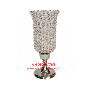 Bougeoir en cristal perlé pour décorations de table nouveauté cristal fait à la main T support de lumière pour la décoration de mariage - Product Image 1