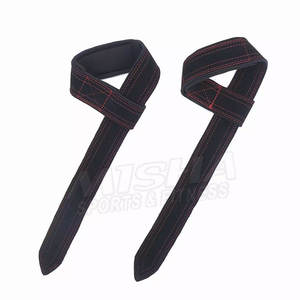 Correas de cuero para entrenamiento de Fitness, nuevo estilo, levantamiento de pesas de tela personalizada para gimnasio - Product Image 5