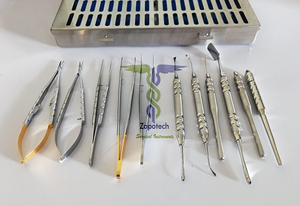 Conjunto de instrumentos de microcirugía de buena calidad, 12 unidades - Product Image 4