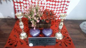 Souvenir de cœur en laiton violet de conception STANDARD, fournitures d'urne de crémation et d'enterrement, brasworld inde - Product Image 4