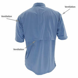 100% poliéster para upf de pesca Pesca camisa de secado rápido de pesca ropa - Product Image 3