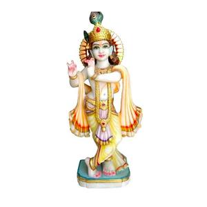 Estatua de pie de mármol, Krishna - Product Image 1