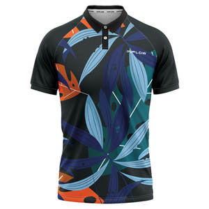 Maillot de golf pour hommes en polyester respirant de haute qualité avec logo personnalisé pour uniformes professionnels - Product Image 1