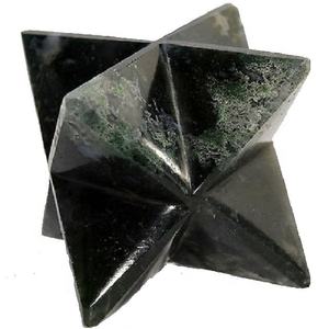 Cristal de alta calidad merkaba estrella piedra musgo natural ágata merkaba estrella 8 puntos Reiki curación piedra preciosa cristal mayorista - Product Image 2