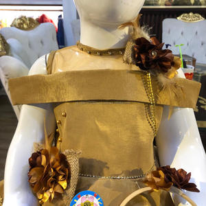 Tela de seda con cinta para el pelo, nuevo diseño, ropa de fiesta para niña - Product Image 4