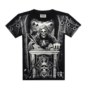 Impression hommes T-shirt décontracté à manches courtes T-shirts été en plein air rue mâle vêtements col rond haut Sublimation imprimé - Product Image 5